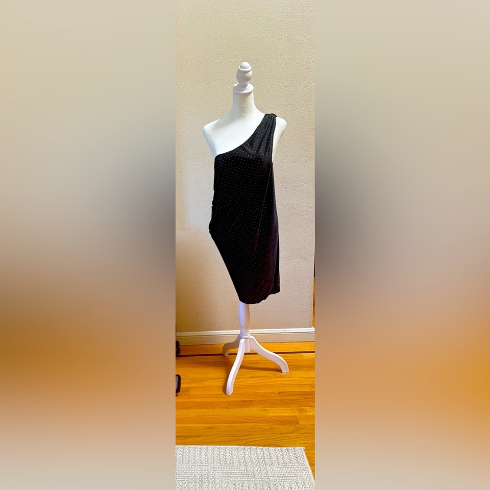 Black & Gold Knitted Dress from YOUNG by Yoyo Yeung